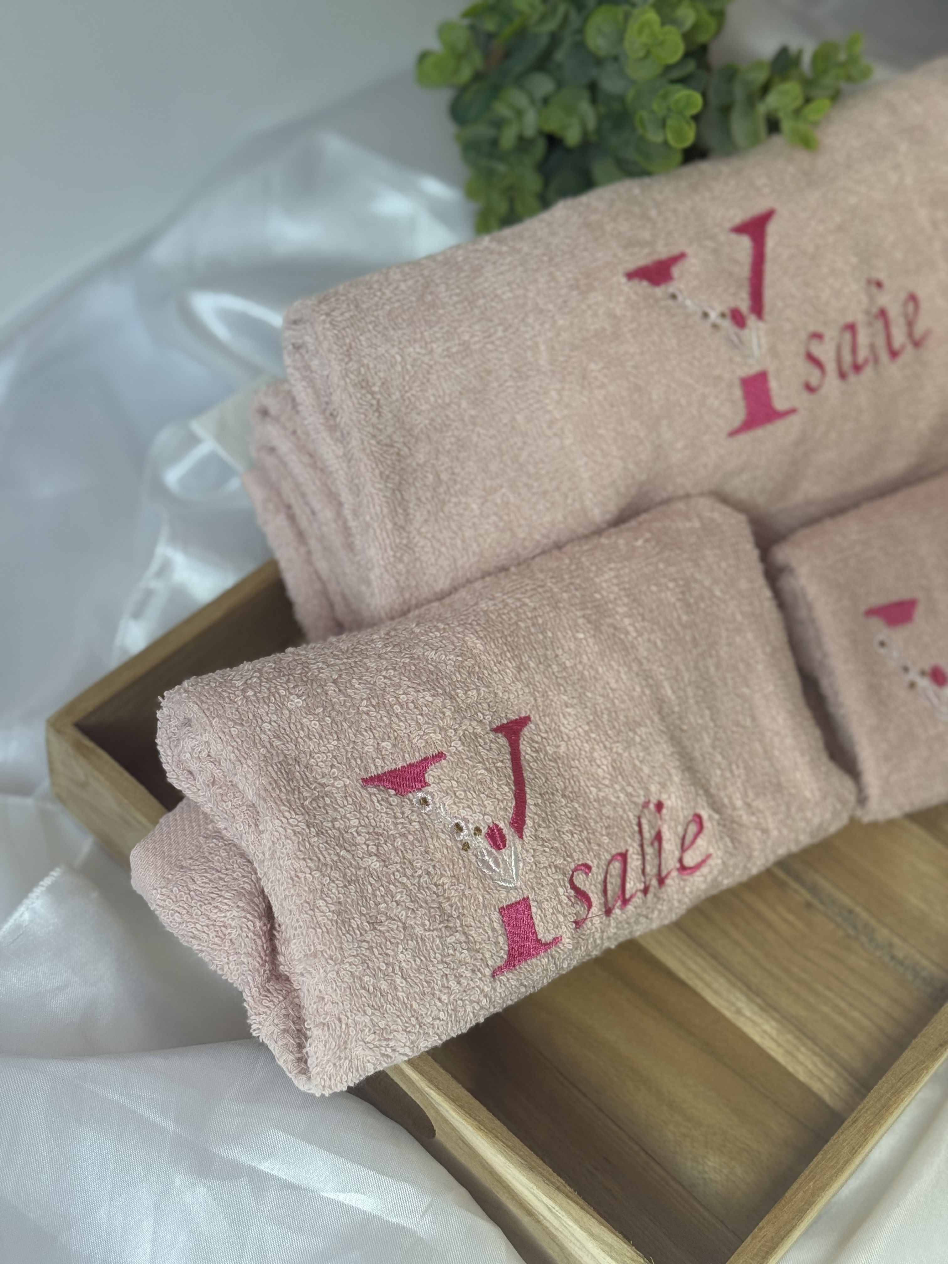 Serviette brodée ✨
