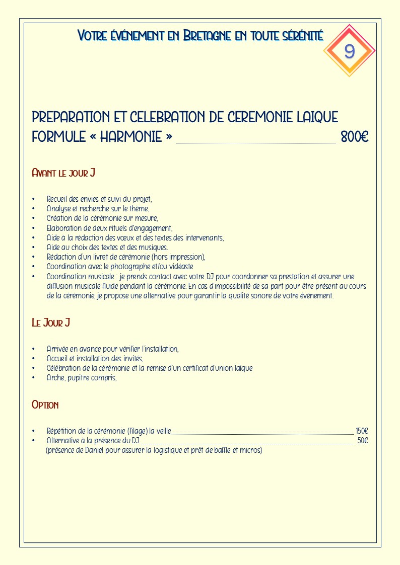 Photo FORMULE HARMONIE