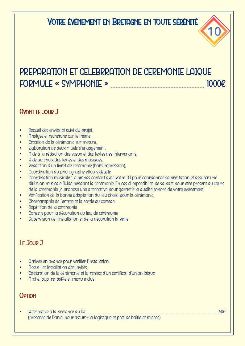 Photo FORMULE SYMPHONIE