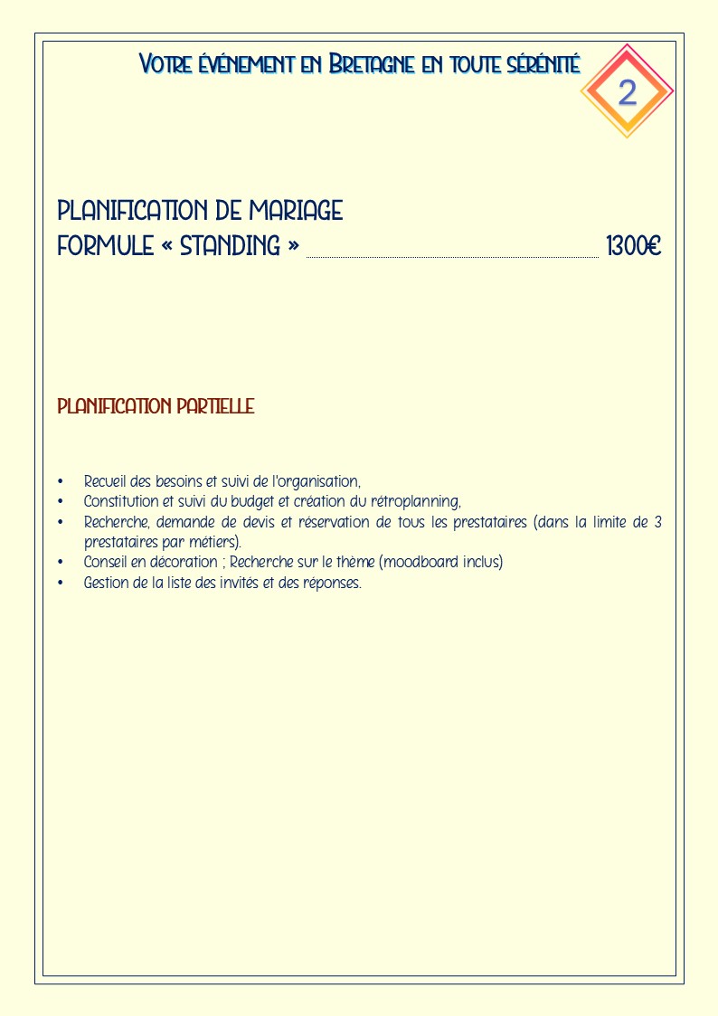 Photo FORMULE STANDING